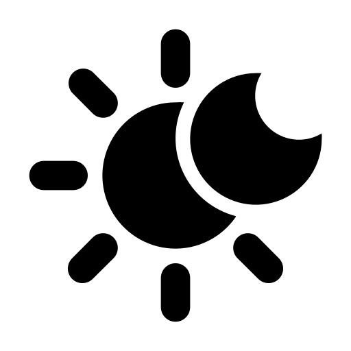 Button icon to switch between day and night modes